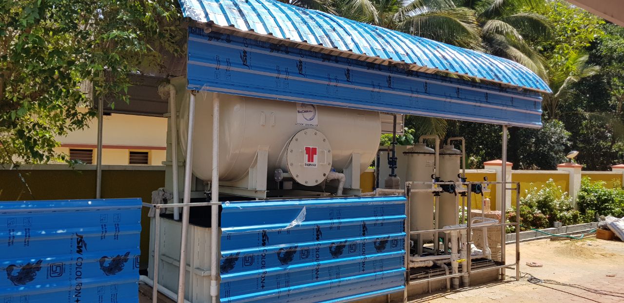 20kld Biocask STP installation for a Residential apartment at Malpe Udupi